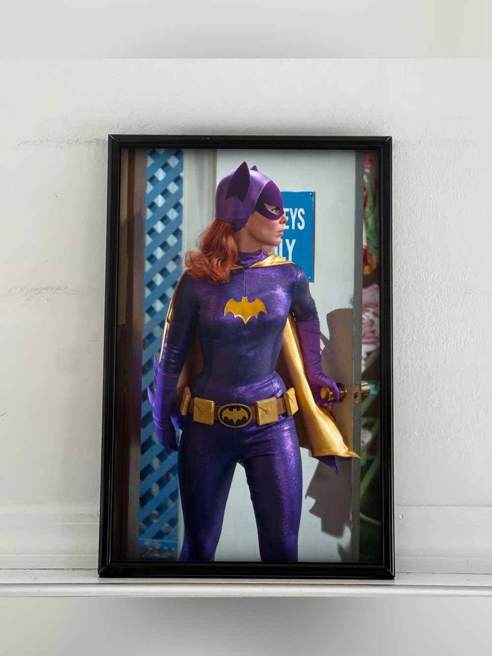 Batman Batgirl Yvonne Craig Pinup Girl Art Poster